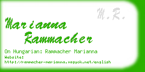 marianna rammacher business card